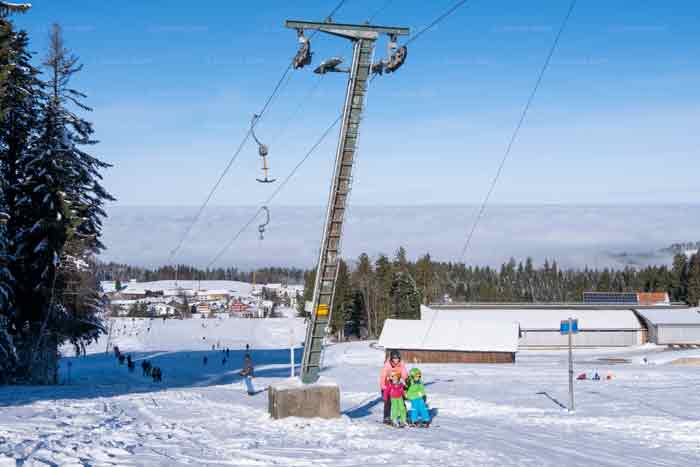 Skigebiet am Bodensee